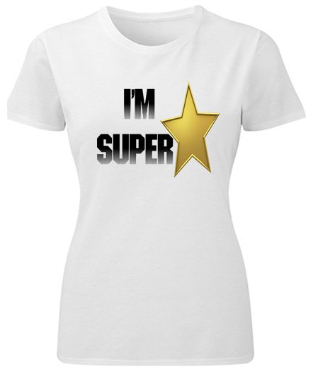 Majice sa stampom natpisom slikom/Za devojku/im super star.jpg